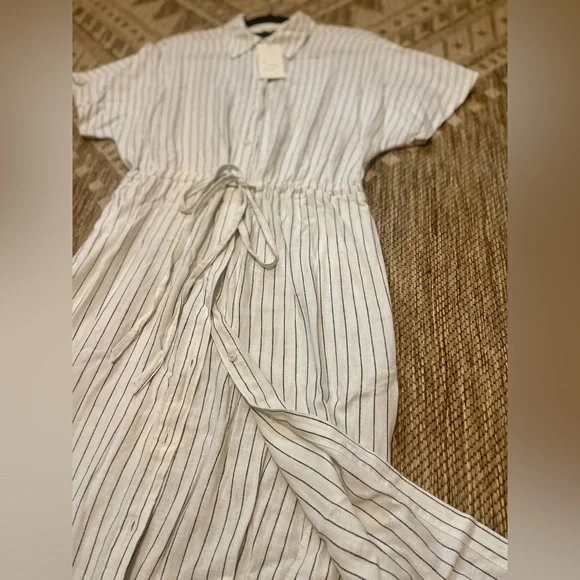 Target A New Day Linen Blend Shirt Dress | Tall Friendly | Brand New with Tags | - Picture 10 of 12